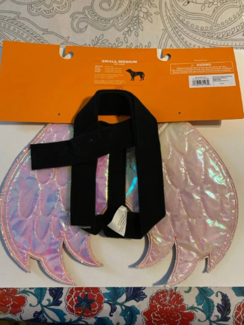 Halloween Pet Reversible Devil or Angel Wings S/M